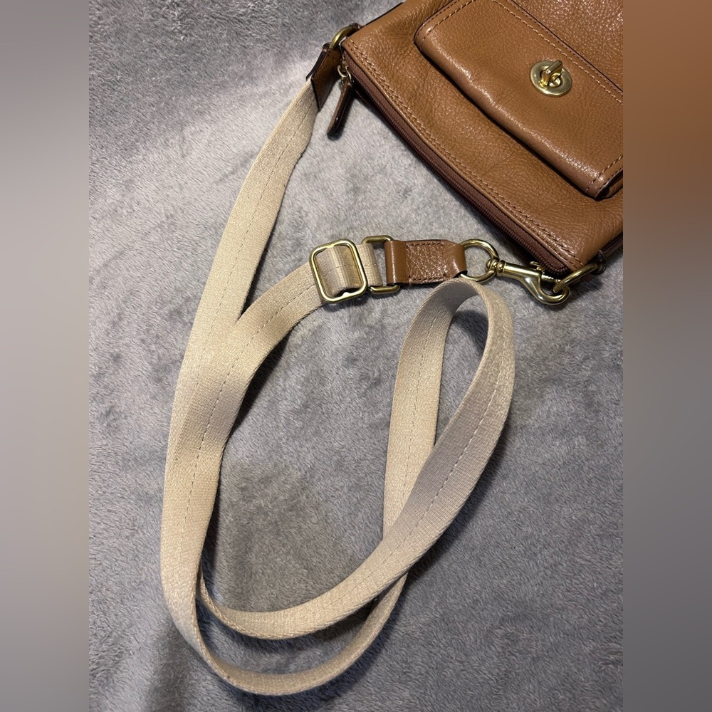 Coach Park Pebbled Leather Swingpack w/ Gold Hardware - Picture 6 of 14